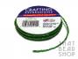 Silver Lined Size 11-0 Beaded Wire - Xmas Green